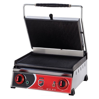 Гриль контактный Silver 2130 прижимной профессиональный ребристый