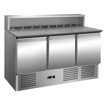 Стол для пиццы Hurakan HKN-GXSD3GN с гранитной столешницей