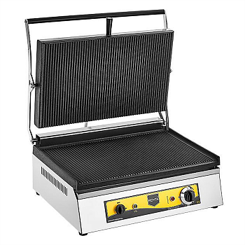 Гриль контактный Remta R68 прижимной профессиональный ребристый