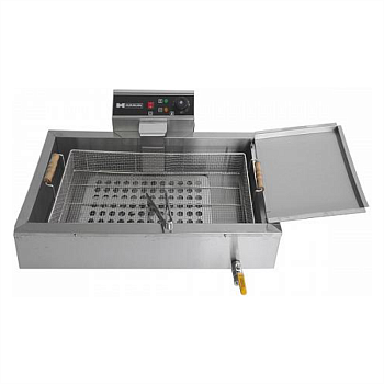 Чебуречница Hurakan HKN-EF16 с краном электрическая профессиональная 16 л